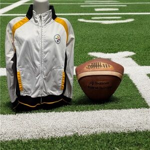 NFL Pittsburgh Steelers full zip sweatshirt size large